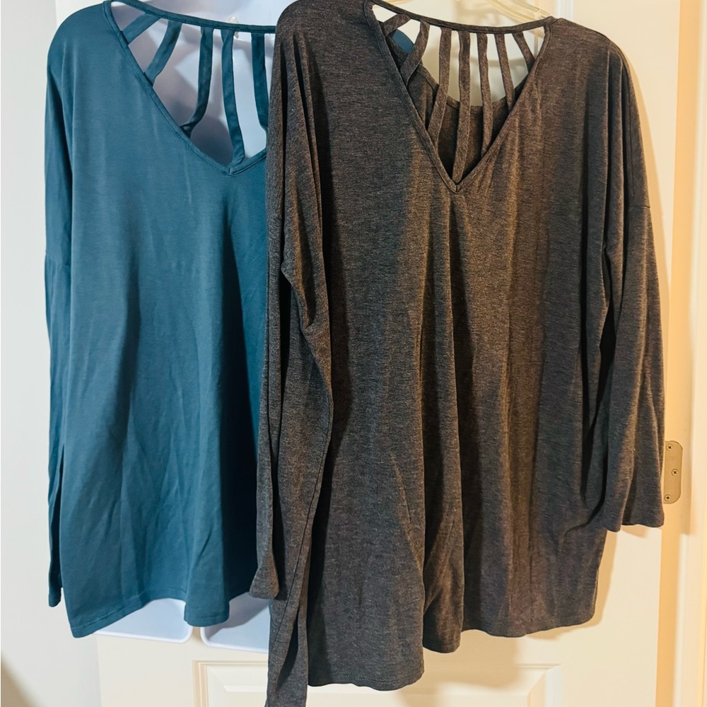 Pinkblush Women's Maternity Tunics - Teal and Charcoal